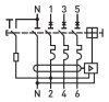 Дифавтомат 4Р 25А C тип AC 30мА 6кА 4мод АВДТ-63N EKF PROxima